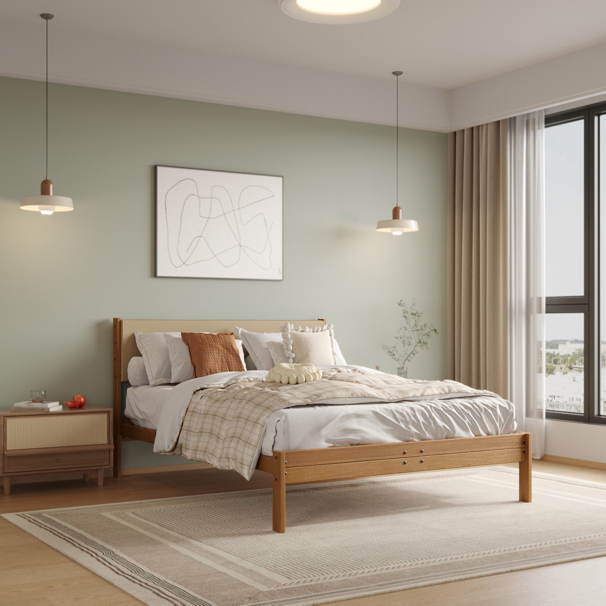Solid Oak Bed Frame
